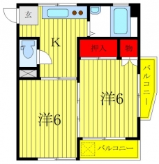 吉崎マンションの間取り図