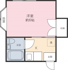 コーポ松の間取り図