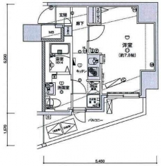 リヴシティ王子神谷の間取り図