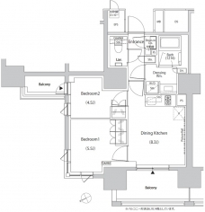 ザ・パークハビオ目白タワー の間取り図