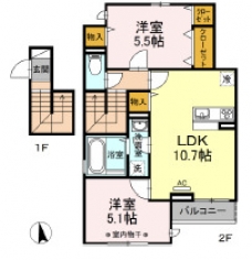フォトアファールの間取り図