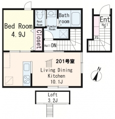 アヴニール大宮の間取り図