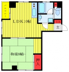 ハイネスイイダの間取り図