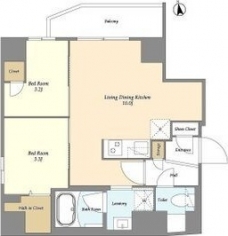 グランカーサ上野松が谷の間取り図