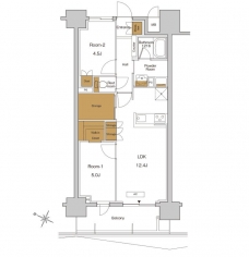 ＲＪＲプレシア東十条ガーデンの間取り図