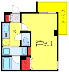 クレヴィスタ中板橋Ⅱの間取り図