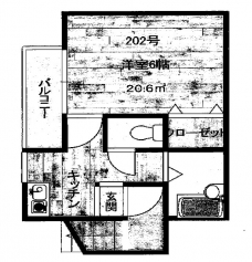 ハイツイイダの間取り図