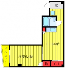 キャッスルマンション赤羽の間取り図