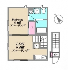 カーサ ビアンカ トキワダイの間取り図