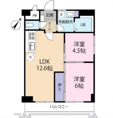 花見屋第２ビルの間取り図