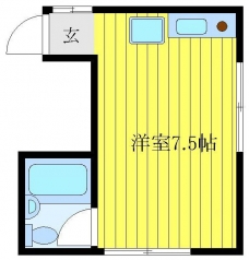 ハウス滝野川の間取り図