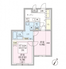 スカイラシクラス平和台の間取り図