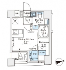 レジデンス文京春日の間取り図