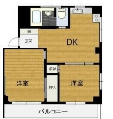 シャトーサンケイの間取り図