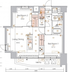 HY’ｓ　三ノ輪　Ⅱの間取り図