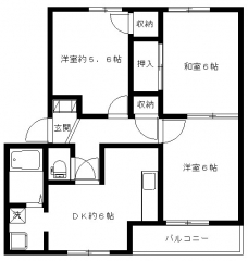 エクセル神戸の間取り図