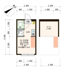 ハーモニーテラス志茂ⅩⅡの間取り図