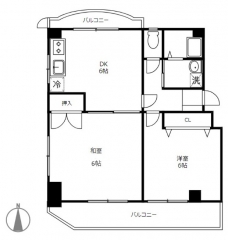 ハイム稲荷坂の間取り図