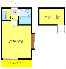 サンエール十条の間取り図