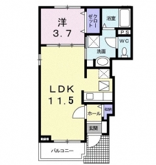 コローレの間取り図