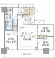 THE　TOWER　JUJOの間取り図