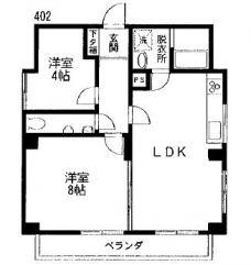 東十条グリーンコーポの間取り図