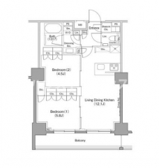 ザ・パークハビオ巣鴨の間取り図