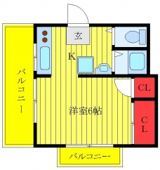ゆたかハイツの間取り図