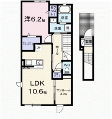 メゾンヒカリの間取り図