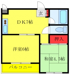 コーポラススドーの間取り図