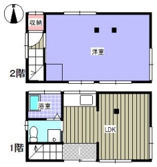 大字芝S様貸家の間取り図
