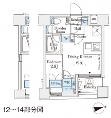 レジデンス文京春日の間取り図