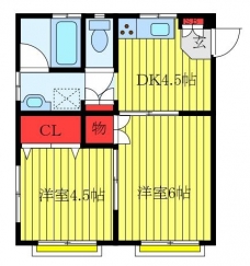 コーポ池田の間取り図