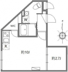 ソラシアレジデンス早稲田の間取り図