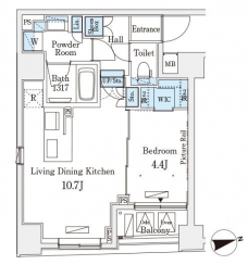 レジデンス文京春日の間取り図