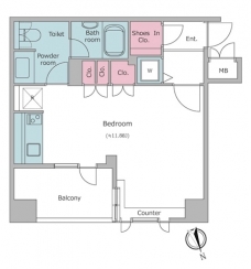 レジディア文京湯島の間取り図