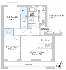 トレステージ浦和の間取り図