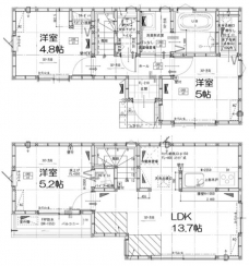 グランソフィア川口東領家の間取り図