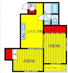 メゾン真田の間取り図