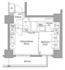 ザ・パークハビオ巣鴨の間取り図