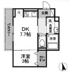 アンジュール高島平１の間取り図