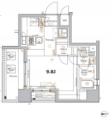 XEBEC東日暮里Southの間取り図
