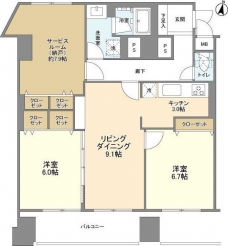 元町イグレットの間取り図