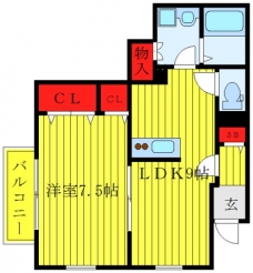 グリーンテラスサントクの間取り図