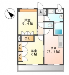 ガーデンヒルズNAKAYAMA弐番館の間取り図
