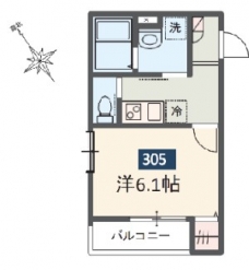 MELDIA西浦和Ⅱ の間取り図