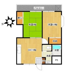 ヴェラハイツ扇の間取り図