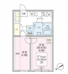 スカイラシクラス平和台の間取り図