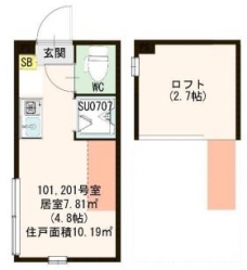 ハーモニーテラス中板橋Ⅲの間取り図