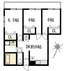 パークハウス中町の間取り図